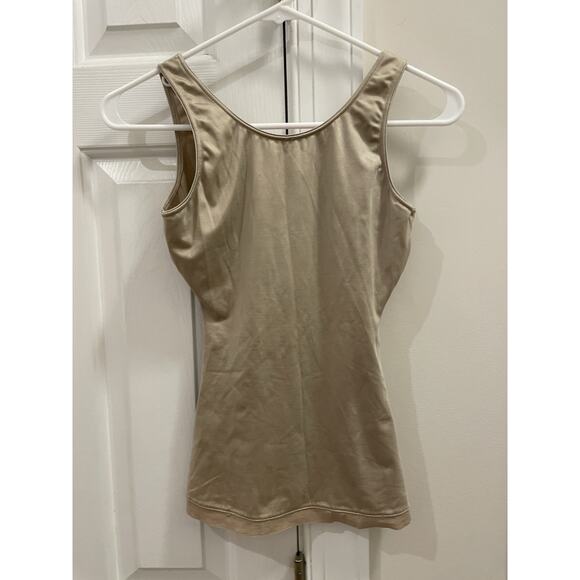 Spanx Tank Top Womens M Shapewear Seamless Beige Bodycon Cami Slimming Capsule - Picture 2 of 5